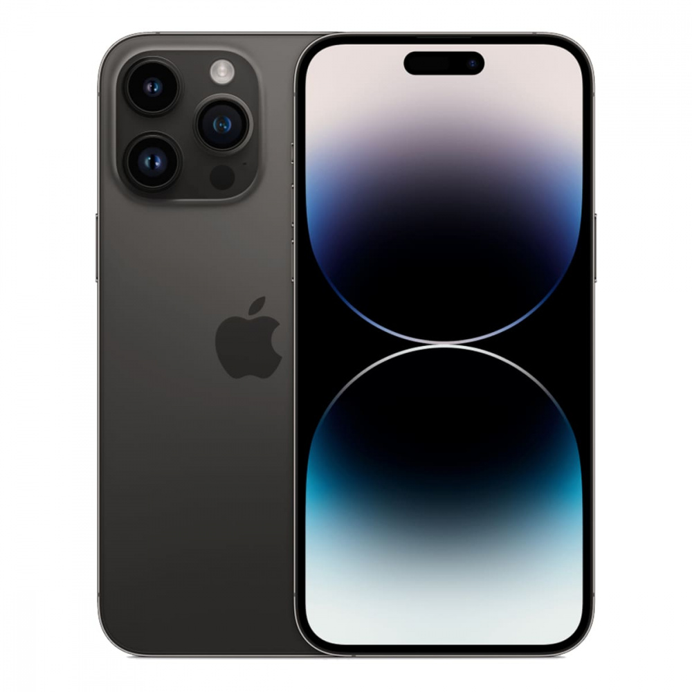 iPhone 14 Pro 256Гб (1 sim + eSIM / 100% / Заменён АКБ) Черный космос - Б/У ★★★☆☆