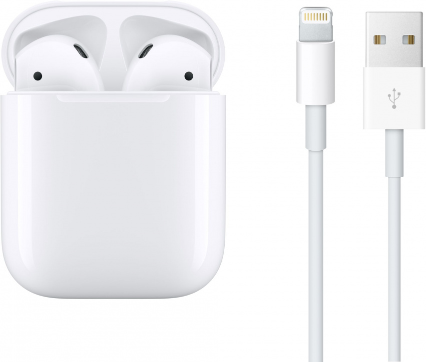 Apple AirPods 2, MV7N2, Не заряжается кейс / high copy, Белый - Б/У