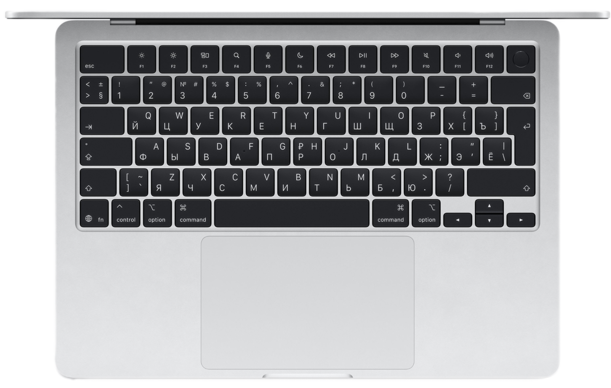 Ноутбук Apple MacBook Air 13" (Early 2026) MDH74 (10C CPU/8C GPU/M5/16Гб/512Гб SSD) Серебристый