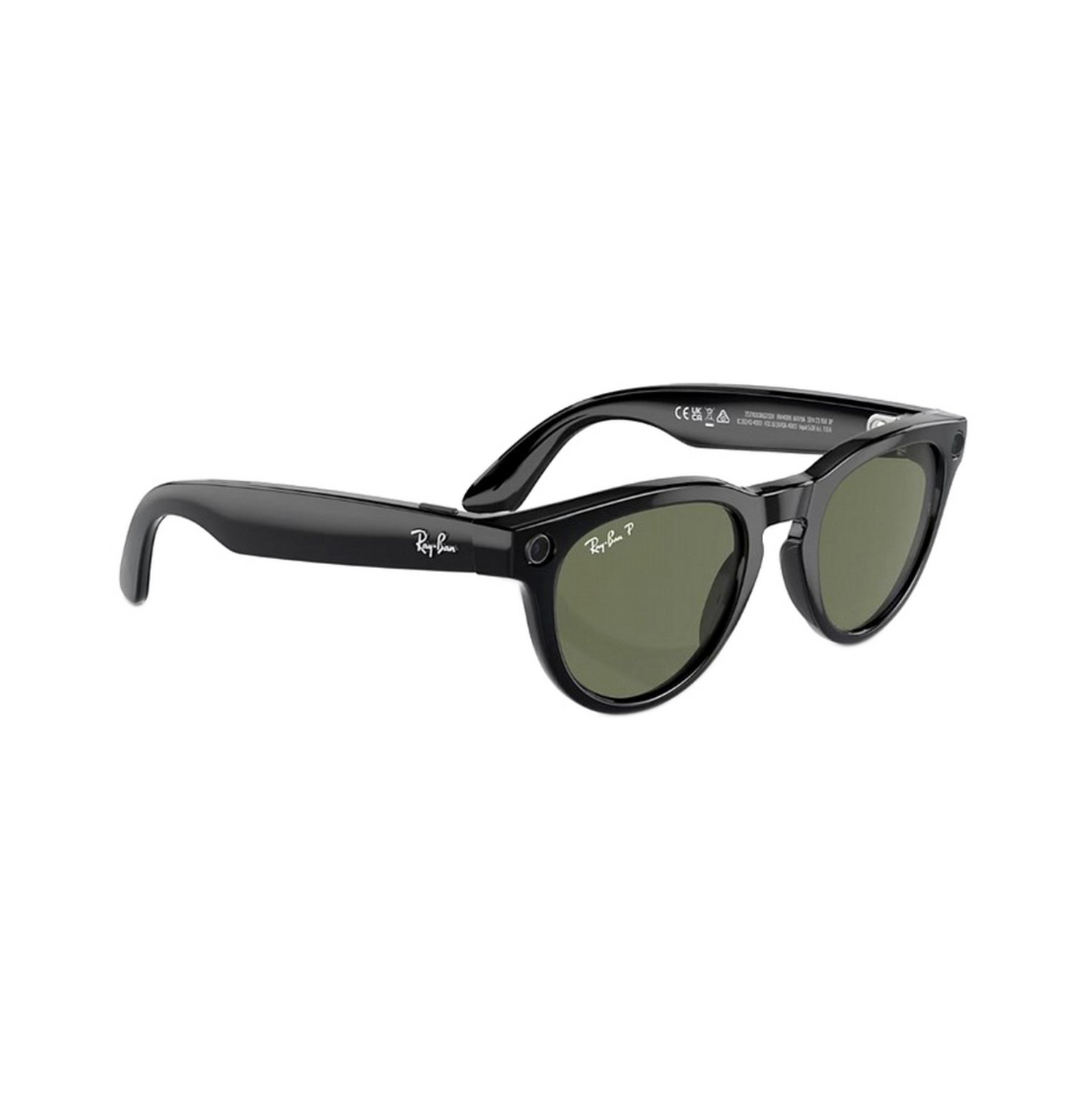 RayBan Meta Headliner, 150 - 50 размер, Блестящий черный/полярный зеленый, RW4009 в 