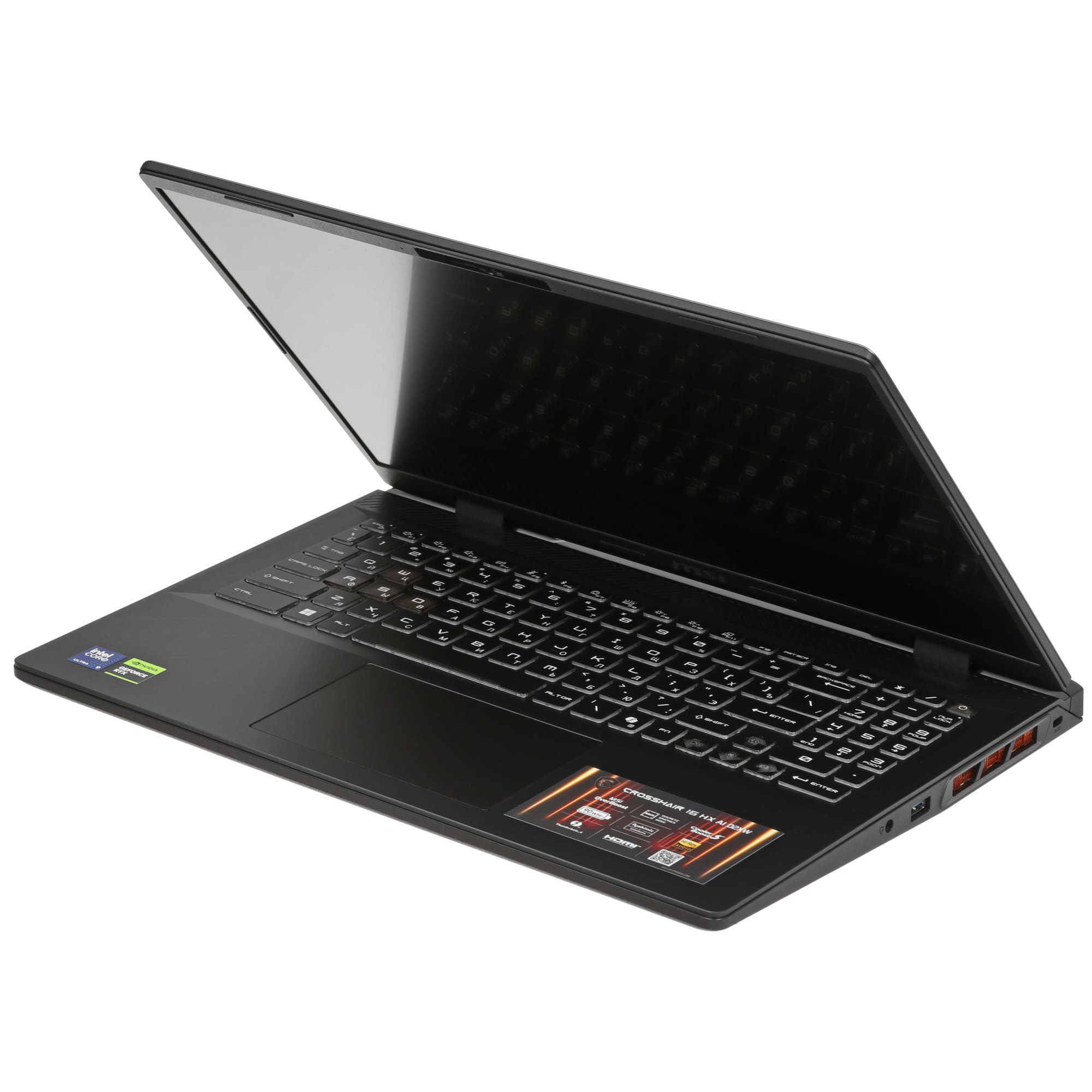 Ноутбук MSI Crosshair 16 HX AI D2XWFKG Core Ultra 7 255HX/16Гб/512Гб SSD/RTX 5060 8Гб/16" QHD+ 240Гц/DOS/Серый (9S7-15P421-234)