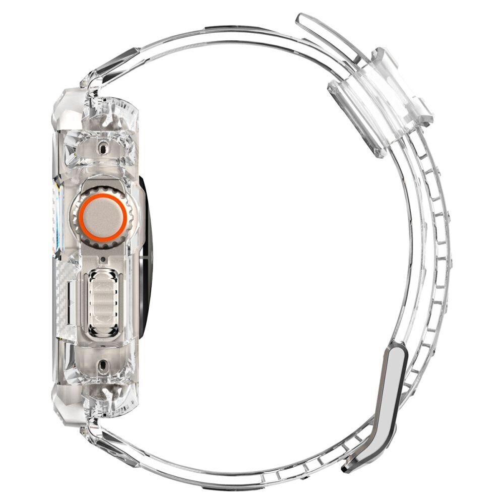 Ремешок+защитный чехол SPIGEN RUGGED ARMOR ”PRO” для Apple Watch Ultra 1 / 2 (49 мм), Прозрачный