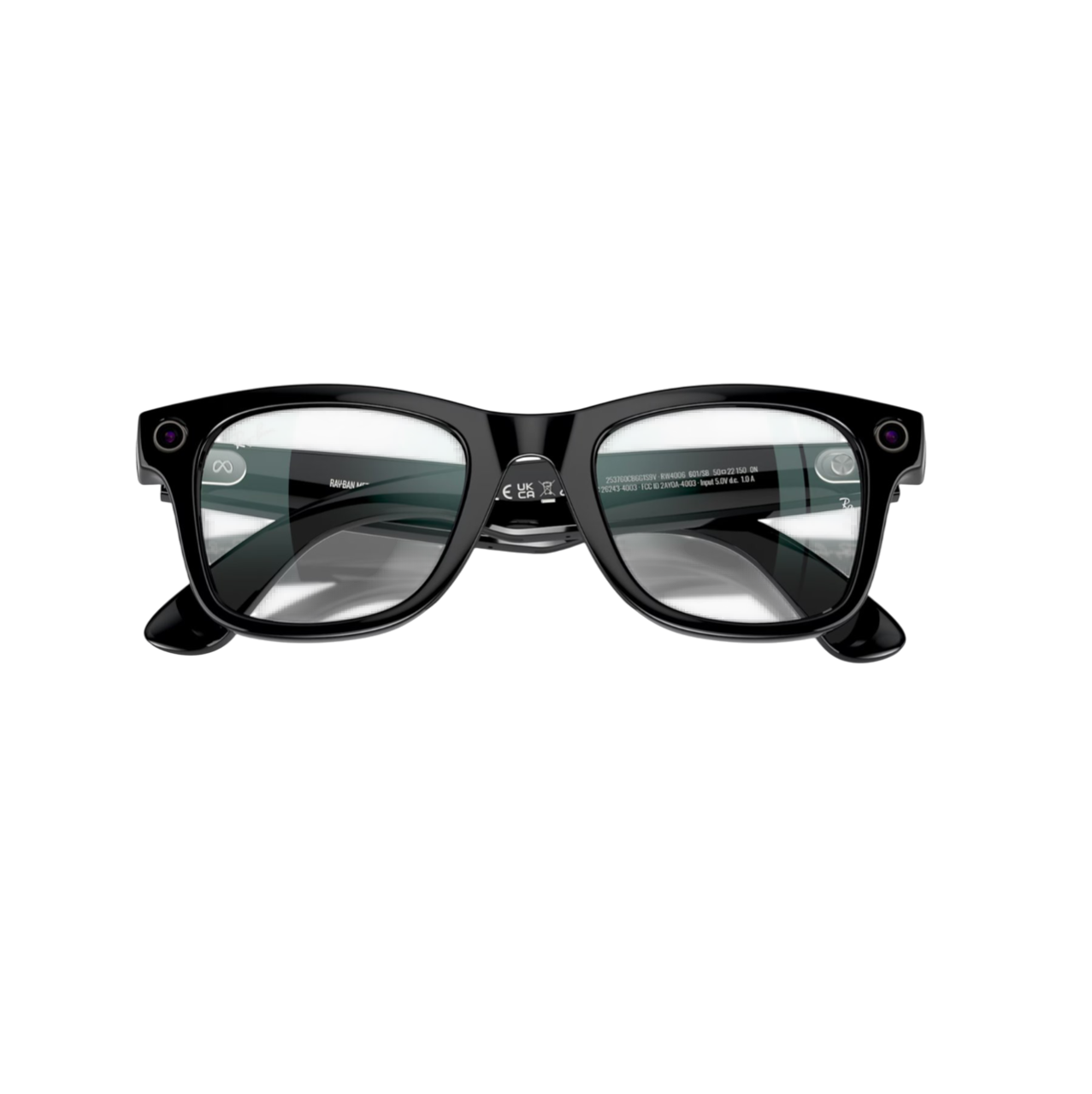 Умные очки RayBan Wayfarer RW4006 Shiny Black/Clear (150 - 50 размер) в 