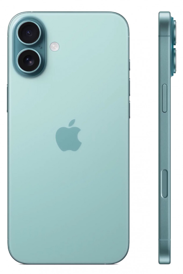 Смартфон Apple iPhone 16 128Гб (1 sim + eSIM) Морская бирюза