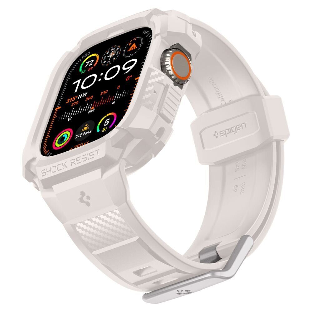 Ремешок+защитный чехол SPIGEN RUGGED ARMOR ”PRO” для Apple Watch Ultra 1 / 2 (49 мм),  Бежевый