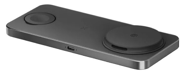 Беспроводная зарядная станция EnergEA 3 в 1 Bazic GoMag Station (with Apple watch charger) 15W, серая