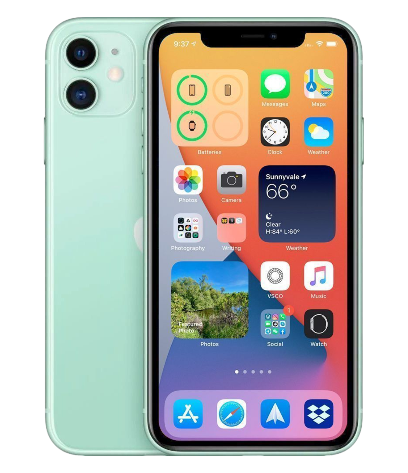 iPhone 11 64Гб (74 %) Зеленый - Б/У ★★★☆☆