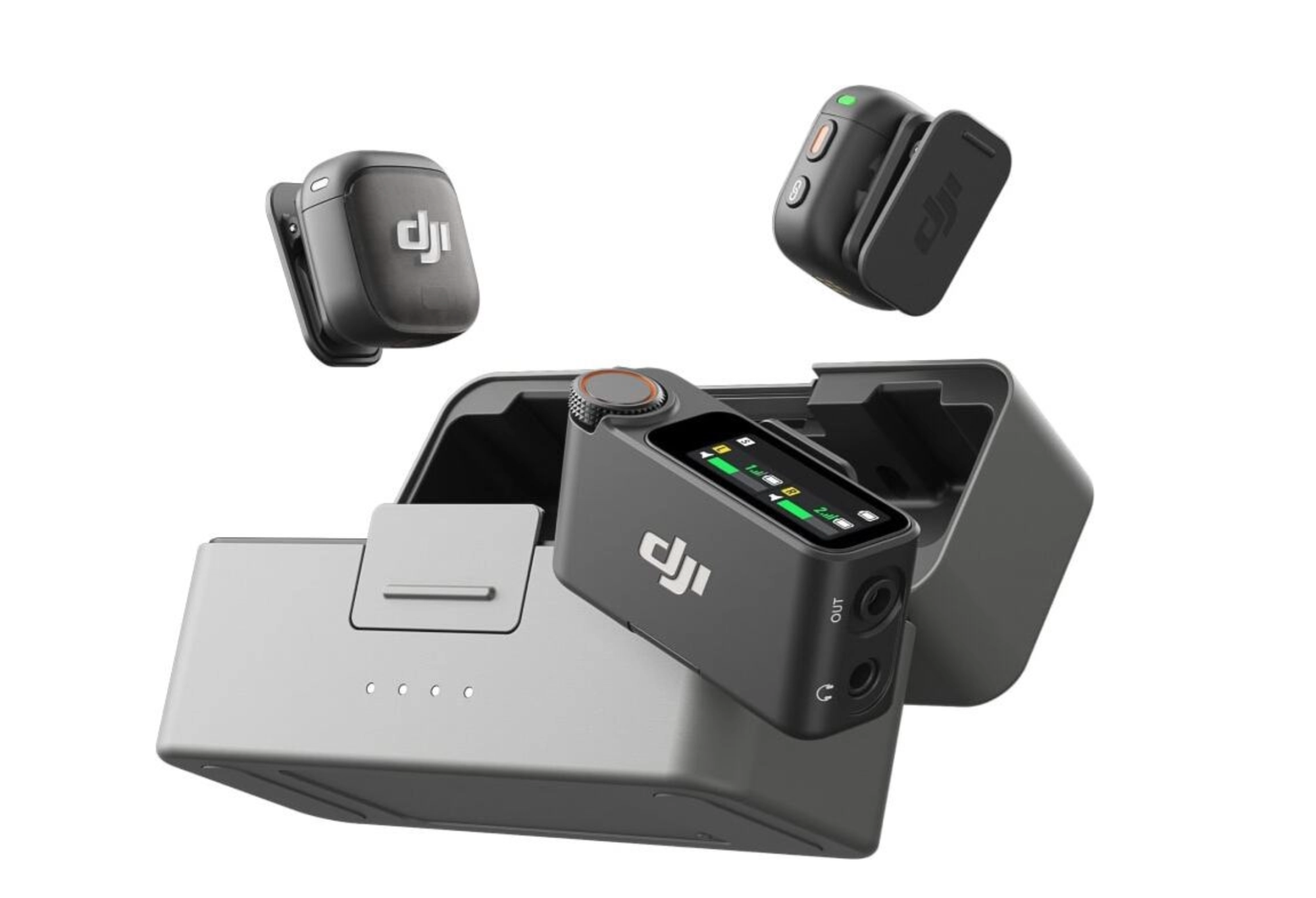 DJI Mic 3 (2 TX + 1 RX + Charging Case), Черный