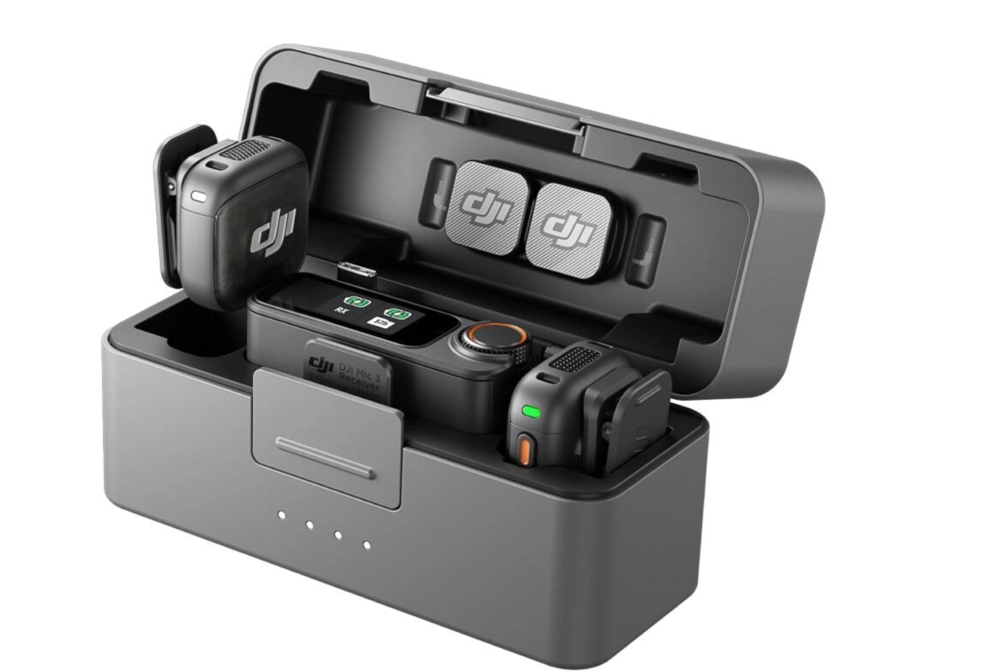DJI Mic 3 (2 TX + 1 RX + Charging Case), Черный